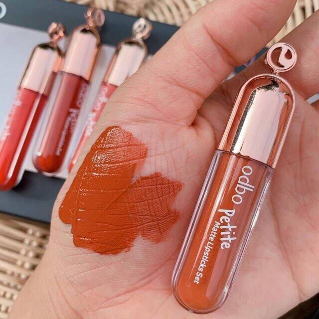 ODBO Petite Matte Lipsticks Set #OD537 Thailand Korea / Cosmetic / Lip Tint Gloss Creamy Pigmented