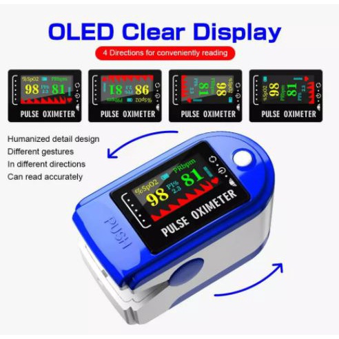 MedioCare Fingertrip Pulse Oximeter Saturation Monitor LED Digital