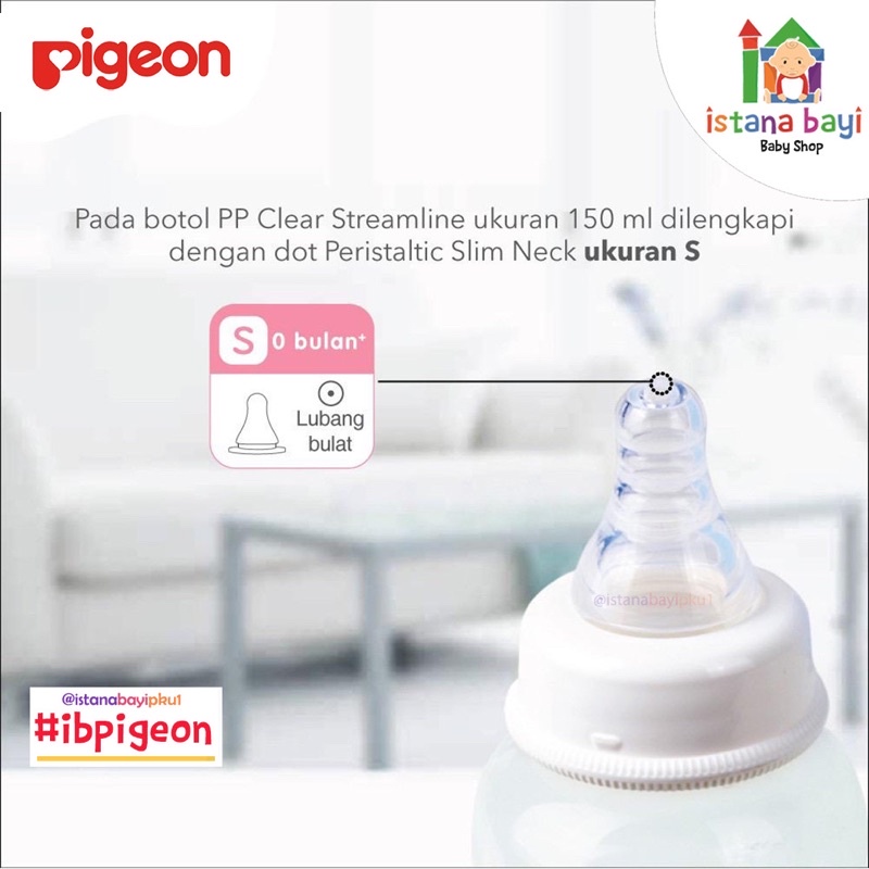 PIGEON Slim Neck Nipple / Dot Bayi - Pigeon Nipple/empeng bayi