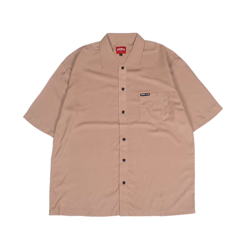 PSDN.CO Oversize Shirt Collar - Mocca