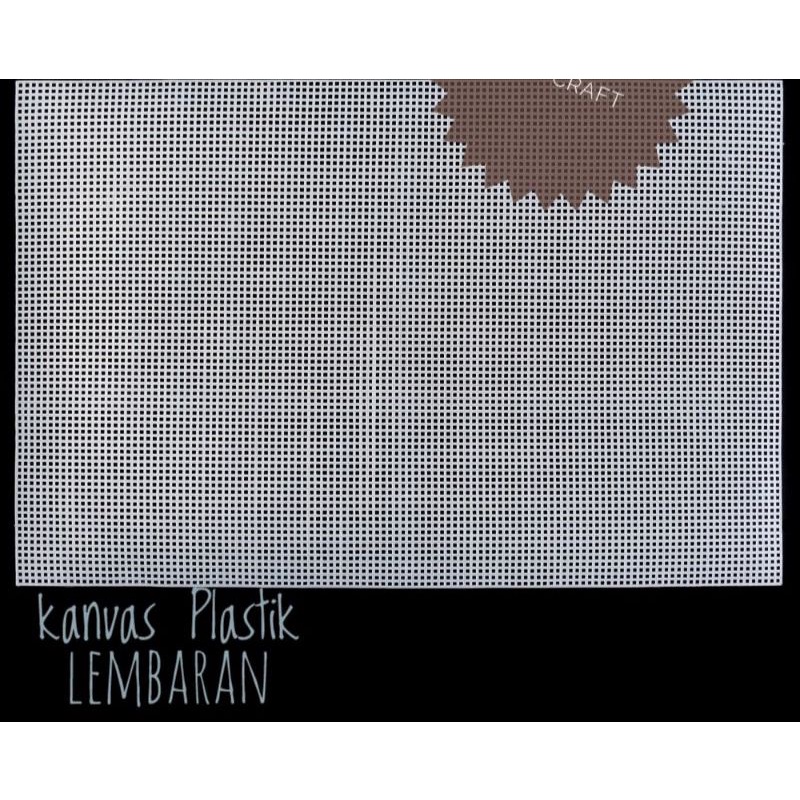 Kanvas Plastik Lembaran / Plastic Canvas ukuran 40x60cm