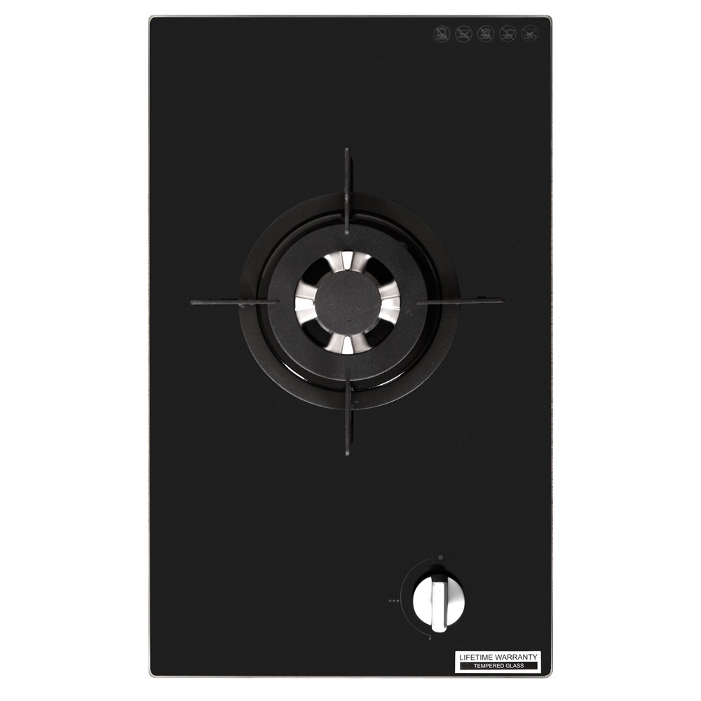 RINNAI RB 311 N (GB) - GLASS BLACK - BUILT IN HOB 1 TUNGKU / KOMPOR TANAM 1 TUNGKU / RB311N