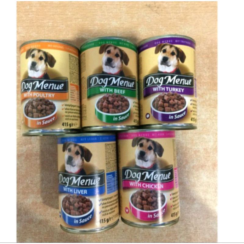 Dog Menue kaleng 415gr all variant promo paket 1dus(isi 20pcs) -GOJEK ONLY- makanan weetfood dog menue promo