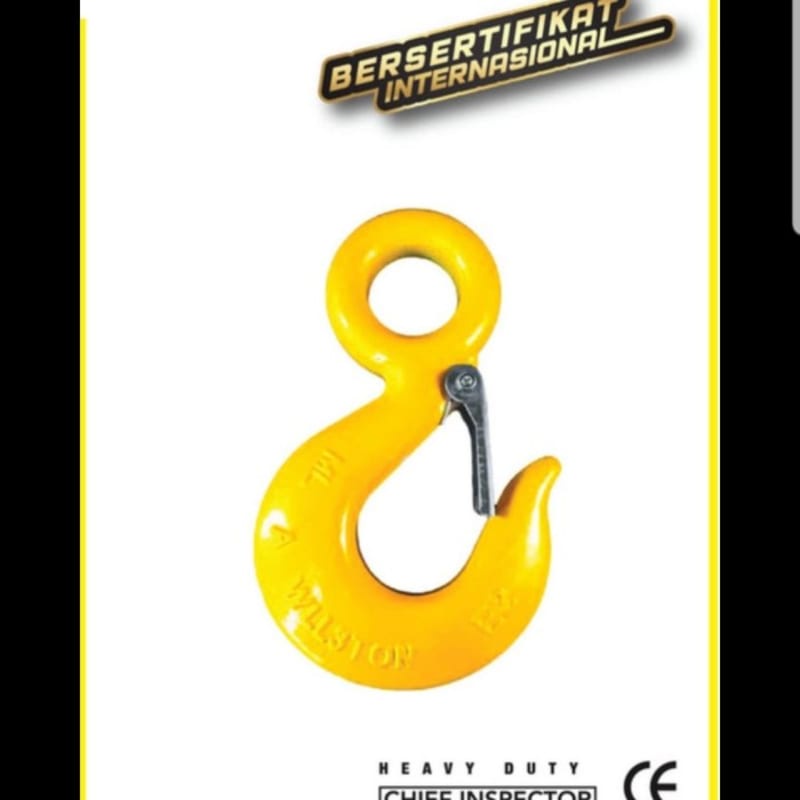 CARGO HOOK 3T /EYE HOIST HOOK - LATCH 3T