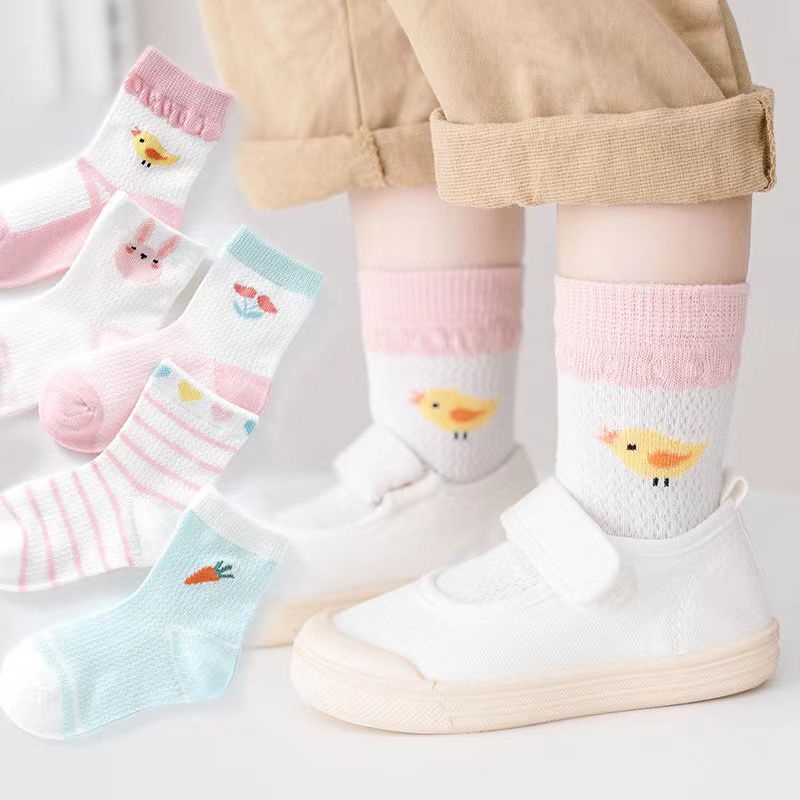 [GROSIR][COD] SEVEN_DAY [5PCS] KAOS KAKI ANAK LUCU BAHAN COTTON USIA 0-9 KS-231