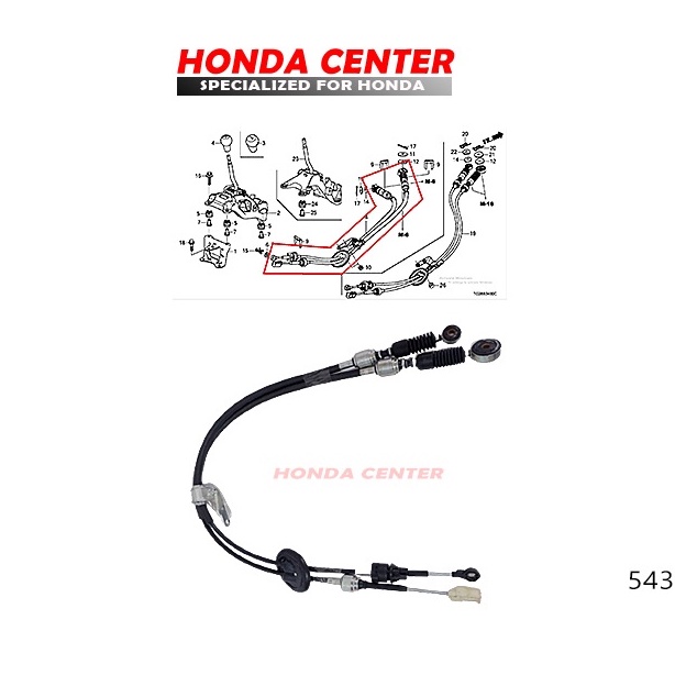 kabel cable sling handel handle gigi wire change honda brio 2012 2013 manual 54310-TG1