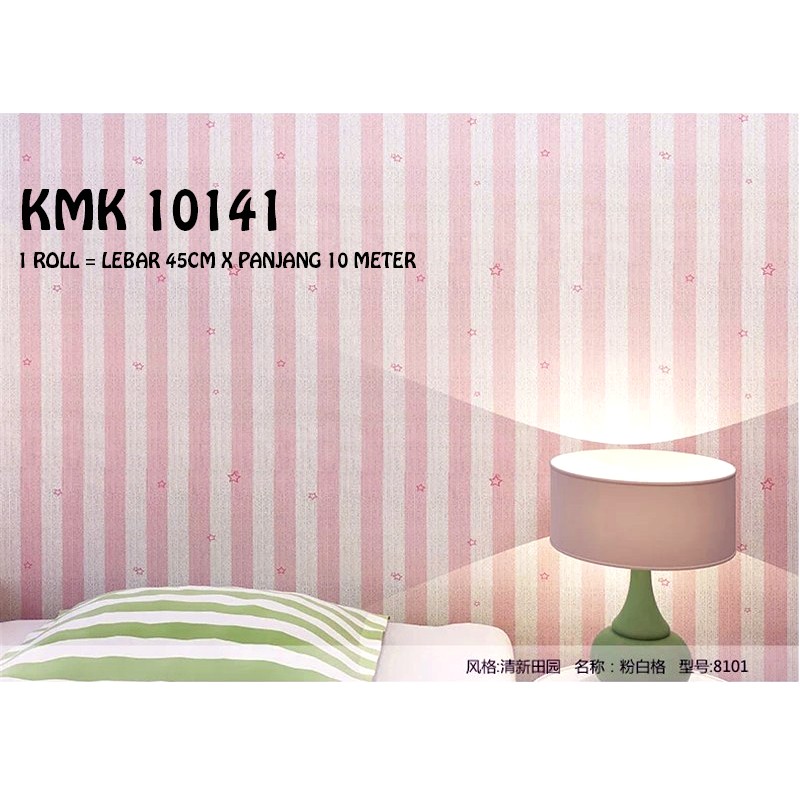 S9 wallpaper sticker garis pink 45cm x 10Mtr Wallpaper S9 wallpaper sticker garis pink 45cm x 10Mtr Wallpaper