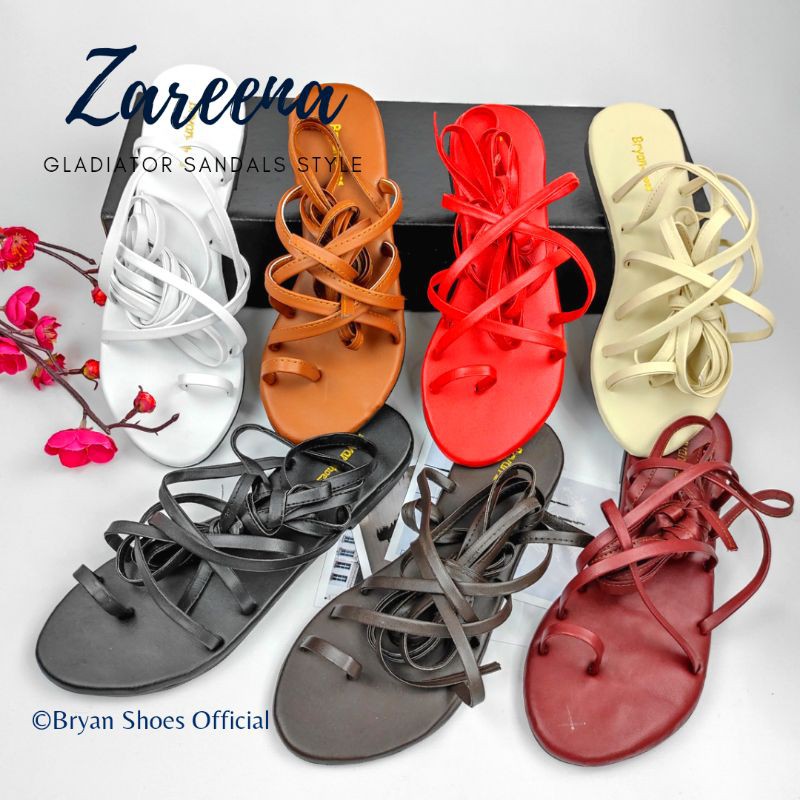 Bryan Zareena Sandal Tali Gladiator Lilit Cosplay Berkualitas Jumbo Bigsize Oversize 36-40 41 42 43