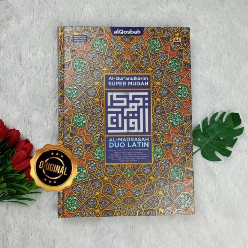 Mushaf Al Quran Super Mudah Al Madrasah Duo Latin Ukuran A4 Quran Latin Tajwid Warna dan Terjemah