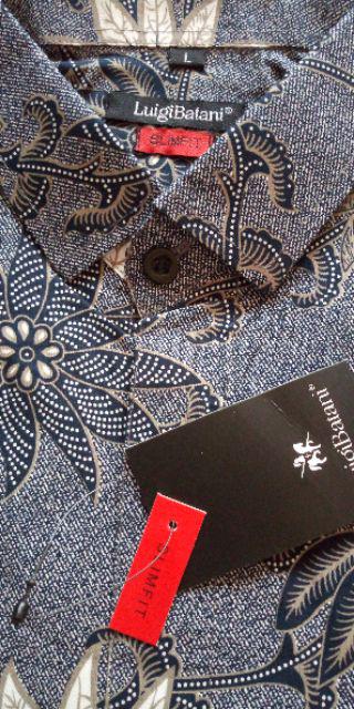 Lbl501 Kemeja Batik Pria Slim Fit Baju Batik Pria Slim Fit Katun Halus Batik Solo
