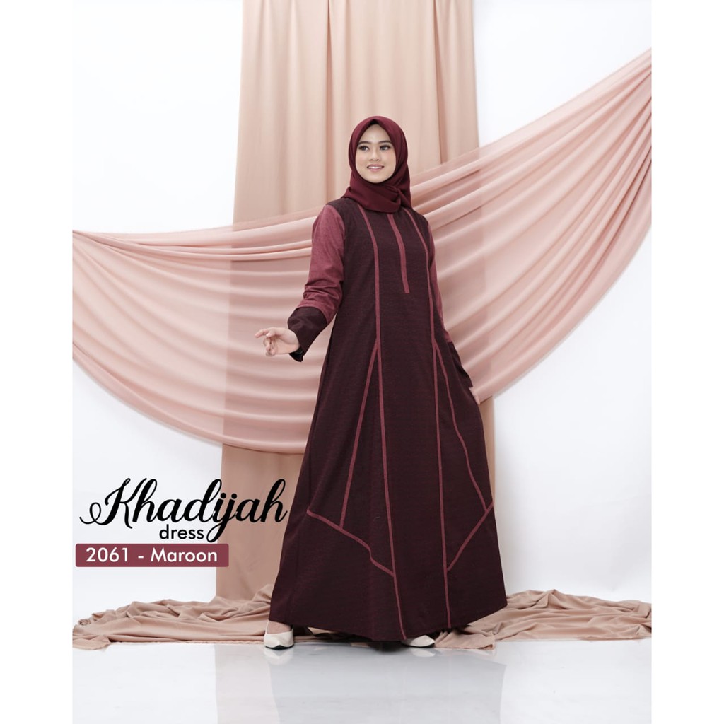 Gamis Khodijah Kode 2061 By Taneem Muslim Dress