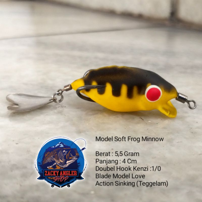 Soft Frog Minnow 21 Lure Action Sinking/Teggelam