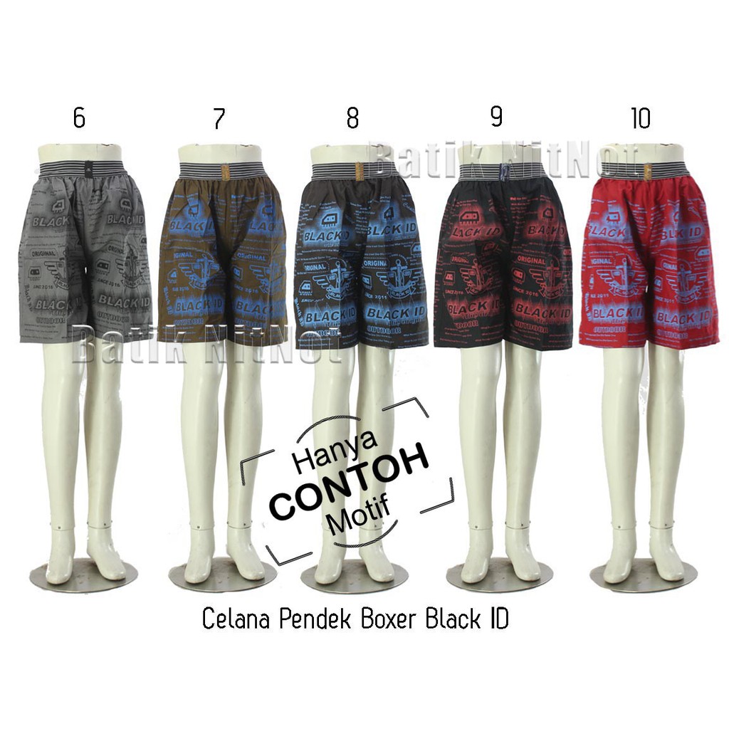 Celana Pendek Celana Santai – Celana Boxer Black ID
