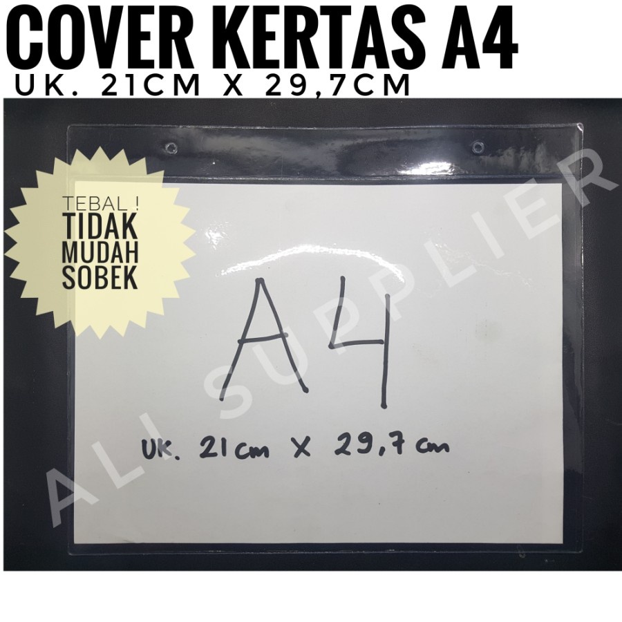 Jual SAMPUL KERTAS A4 MIKA TEBAL PELINDUNG KERTAS DOKUMEN A4 TEBAL