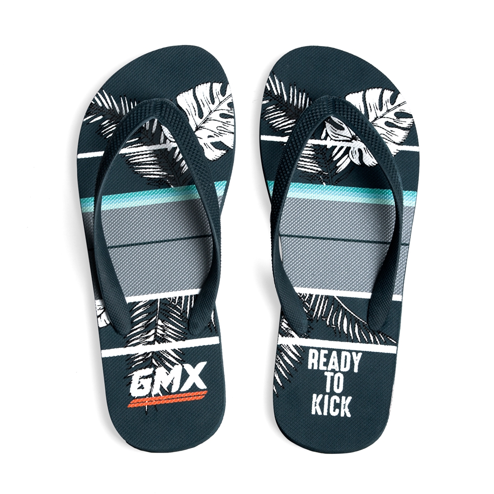 Geoff Max Official Palm Blue Flip Flop Sandal Jepit Geoff Max Official Palm Blue Flip Flop Sandal Jepit