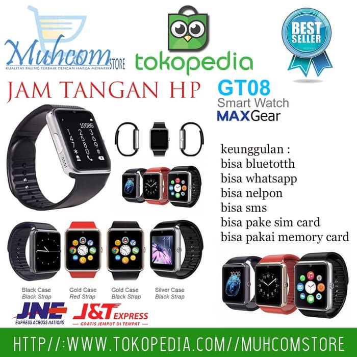 Smartwatch Gt08 Original Ori Higt Quality Ada Kamera Musik Mp3 Wa Fb Shopee Indonesia