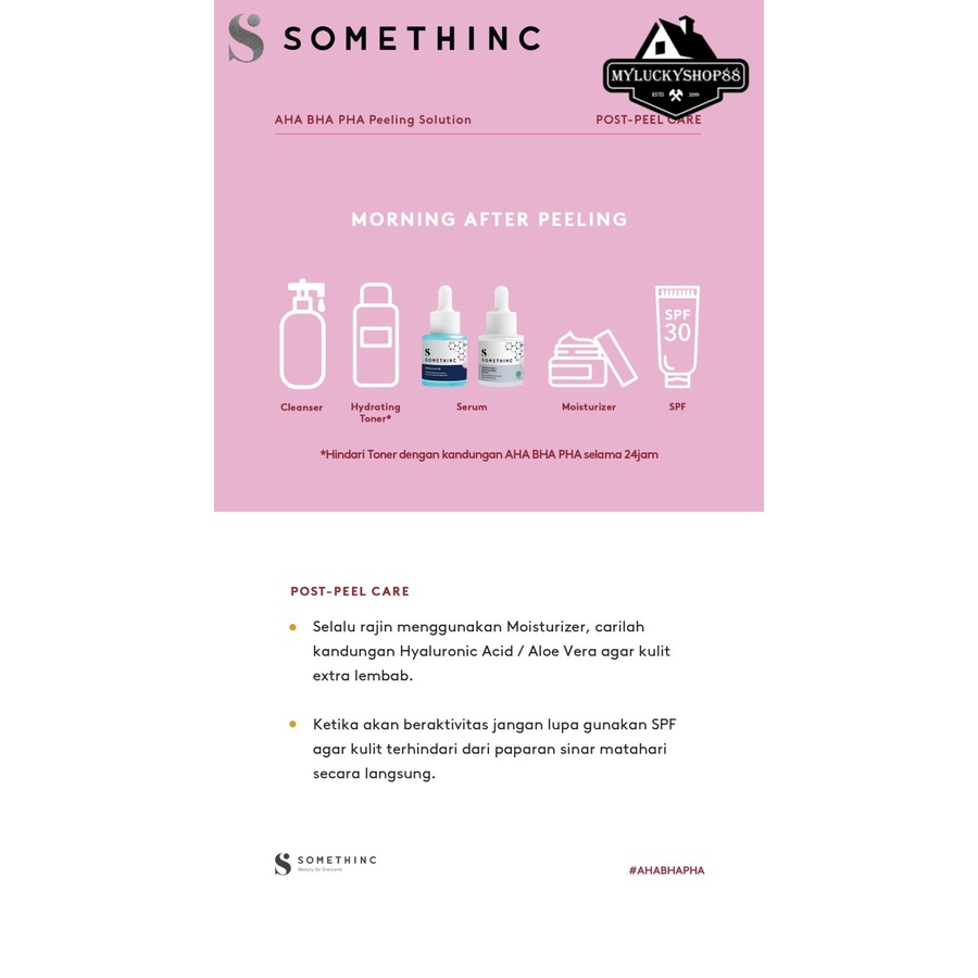 Somethinc AHA BHA PHA Peeling Solution 20ml 20 ml Serum Wajah Muka