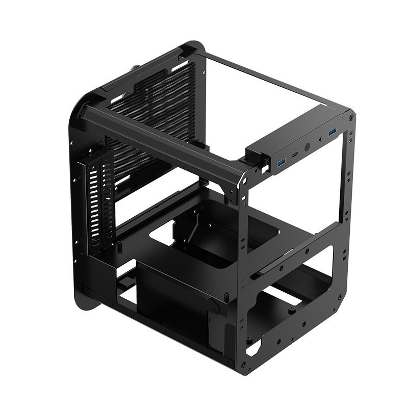 Casing JONSPLUS BO100 Black - ITX Case - Glass - Support SFX/SFX-L