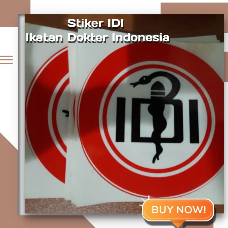 stiker IDI Ikatan  Dokter Indonesia Cutting stiker logo IDI