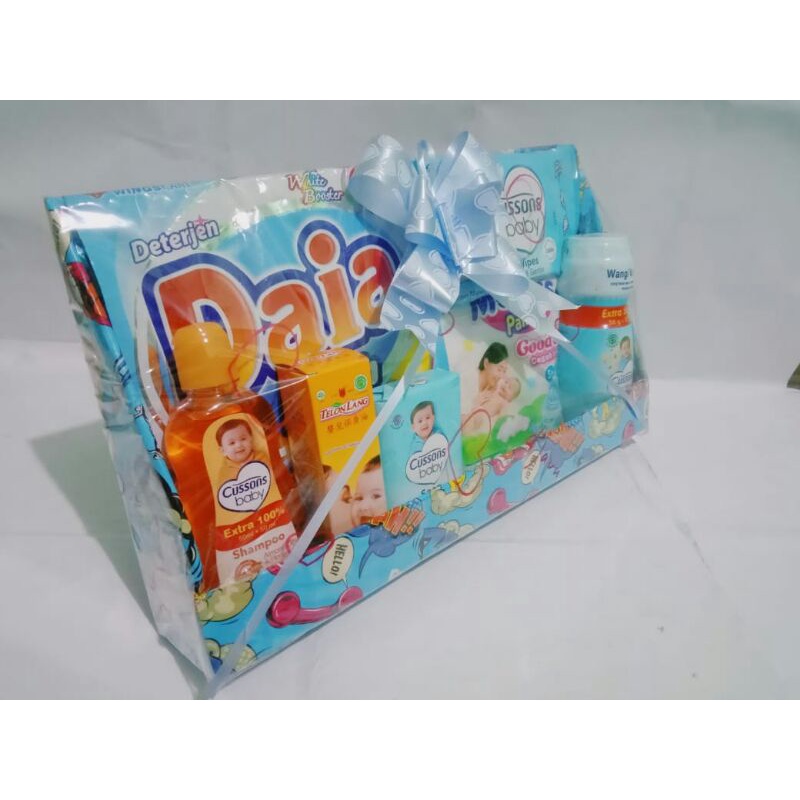 parsel bayi  kado bayi hempers baby gift baby shop gendongan bayi sabun bayi shapo bayi hadiah bayi ucapan bayi perlengkapan bayi perlengkapan mandi bayi murah lengkap terjangkau ekonomis detegent setbaju kadosetbayi