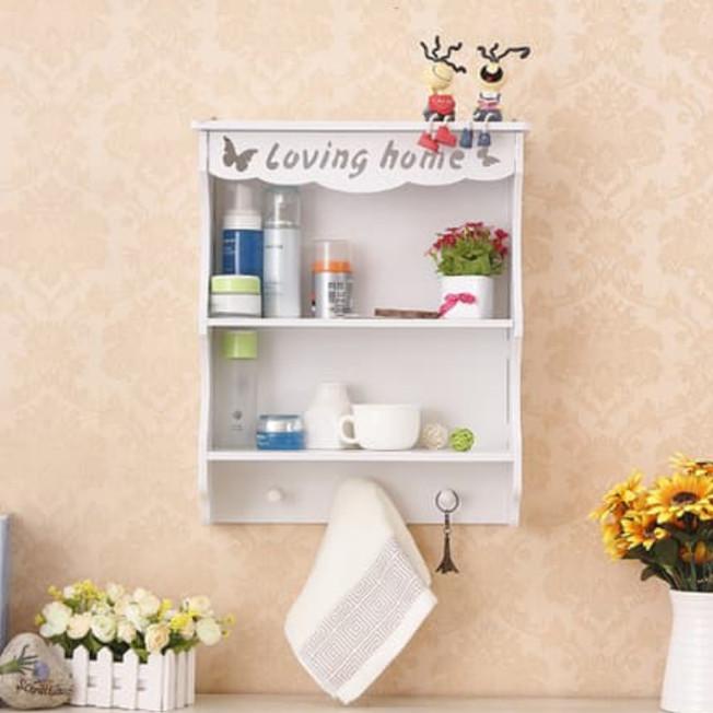 

Rak dinding Vintage LOVING HOME storage kosmetik obat bumbu dapur