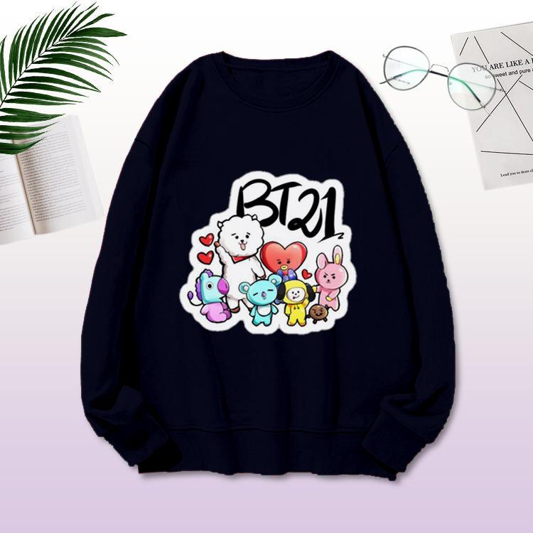 Sweater BTS-Sweater Lengan Panjang BT21 TTDD