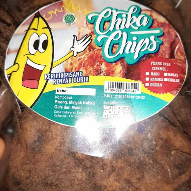 

Keripik pisang coklat lampung