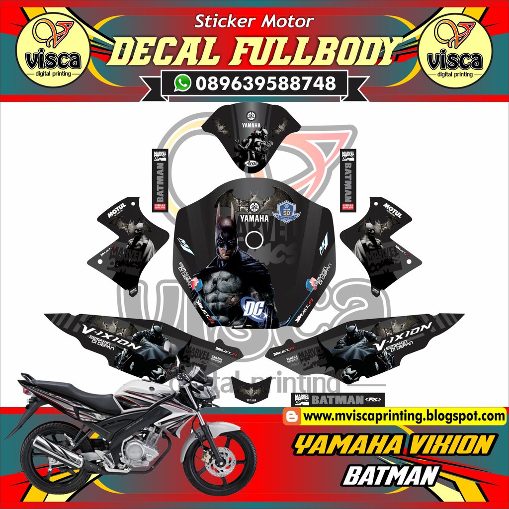  Stiker  Variasi  Motor Vixion Old Gambar Gambar Stiker 