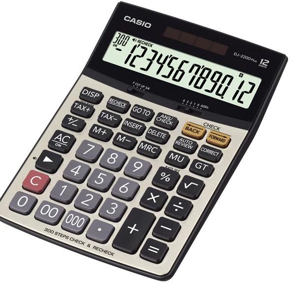 

Update - KALKULATOR CASIO DJ 220D PLUS ORIGINAL / KALKULATOR 12 DIGIT / KALKULATOR CASIO ORIGINAL ~