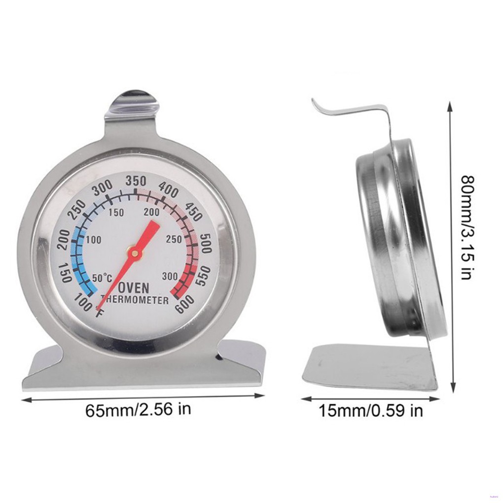 [READY STOCK] Food Meat Grill Stand Up Dial Oven Thermometer Stainless Steel Kitchen Baking Temperature Meter Tester