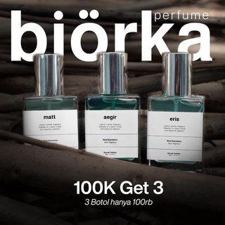 PAKET PROMO 100 RB 3 BOTOL BEBAS PILIH Parfum Bjorka / Parfum Wanita Laki-Laki Cowok / Tahan Lama / Parfum Murah