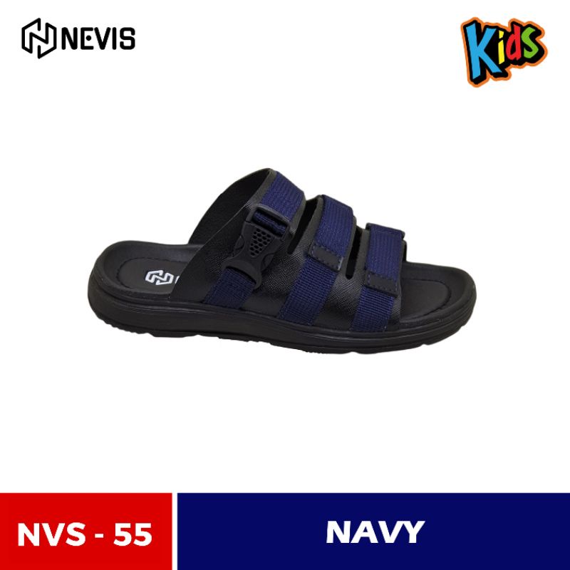 Sandal Anak Laki Laki Perempuan Kekinian Original Nevis Nvs 55 Sendal Anak Sandal Slop Anak