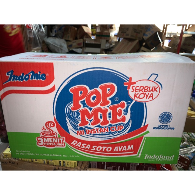 Jual Pop Mie Rasa Soto Ayam 1 Dus Karton Isi 24 Cup Indonesiashopee Indonesia 3478