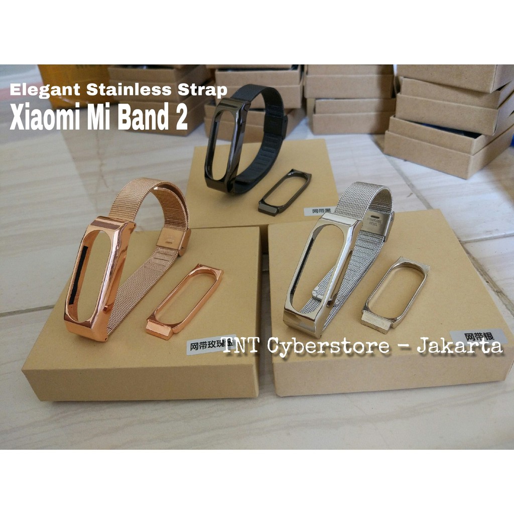Elegant Stainless Strap Mi Band 2 MiBand Xiaomi Band2 Steel Metal