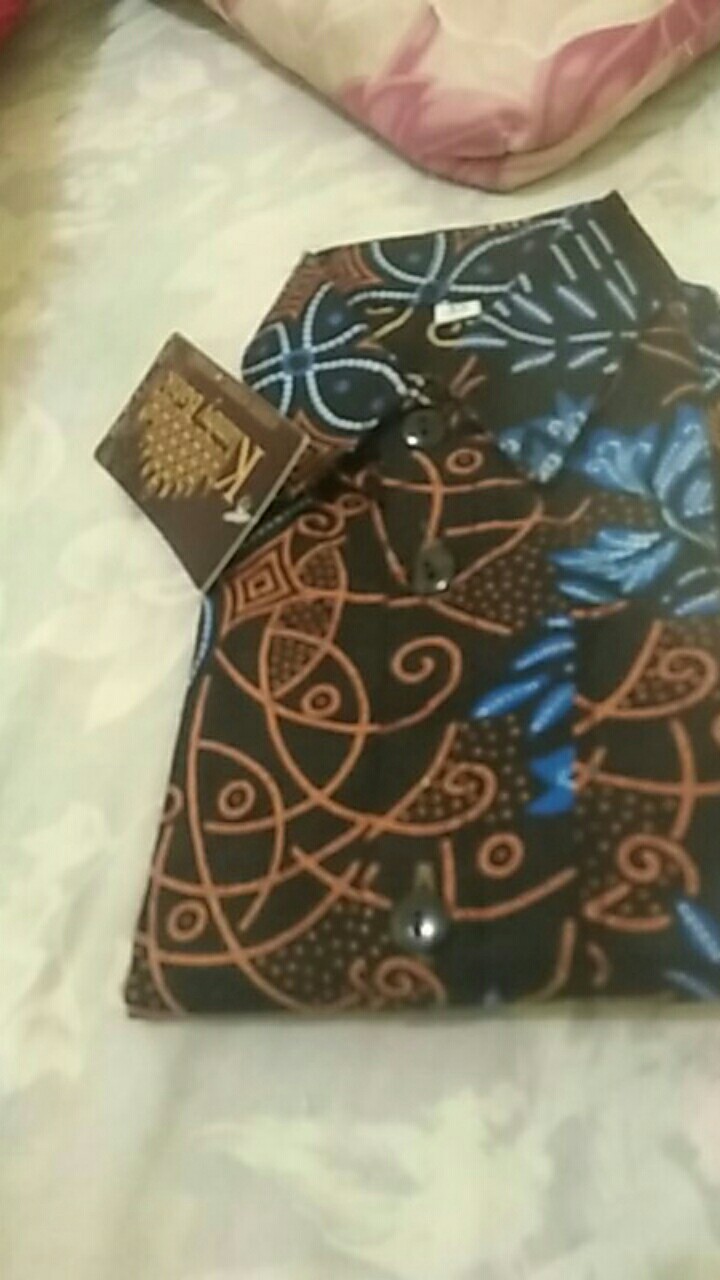 Kemeja Batik Anak Seno Biru Liris Kawung Kemeja Hem Kids Fashion