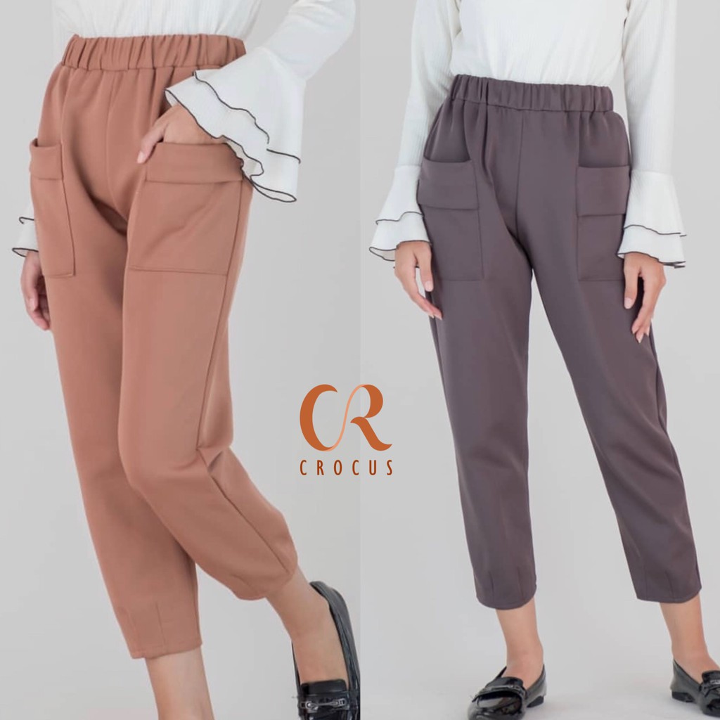 CS Celana  Korea Baggy  Pants  Pocket Scuba Shopee Indonesia