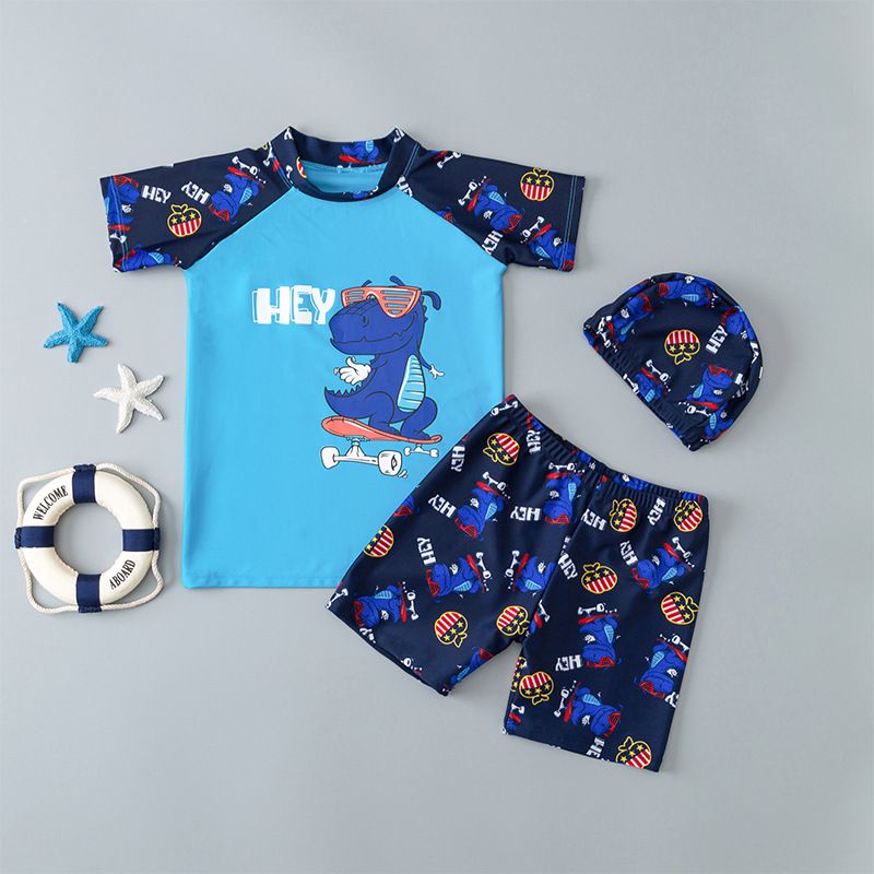 Baju renang anak laki-laki motif dino dan astronot umur 1-10 tahun / Baju renang import anak laki-laki umur 1-10 tahun