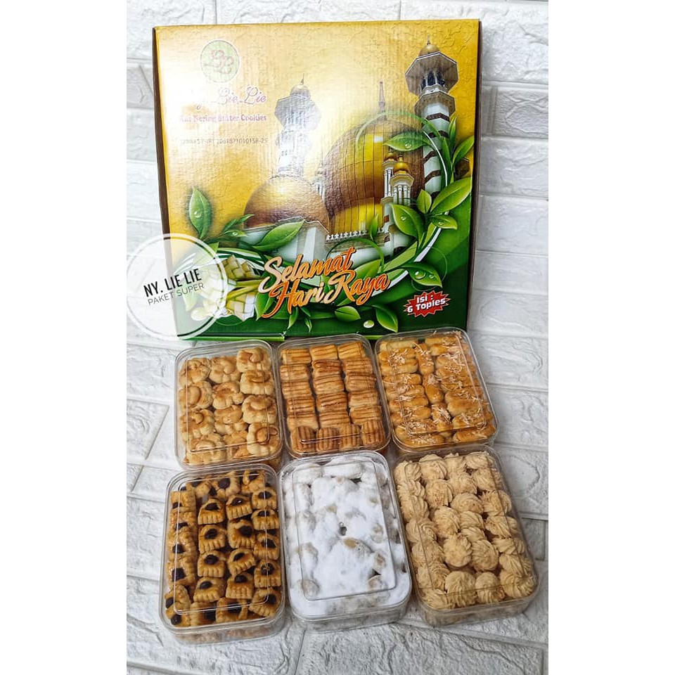 paket kue kering Premium ny.lie lie 6 toples