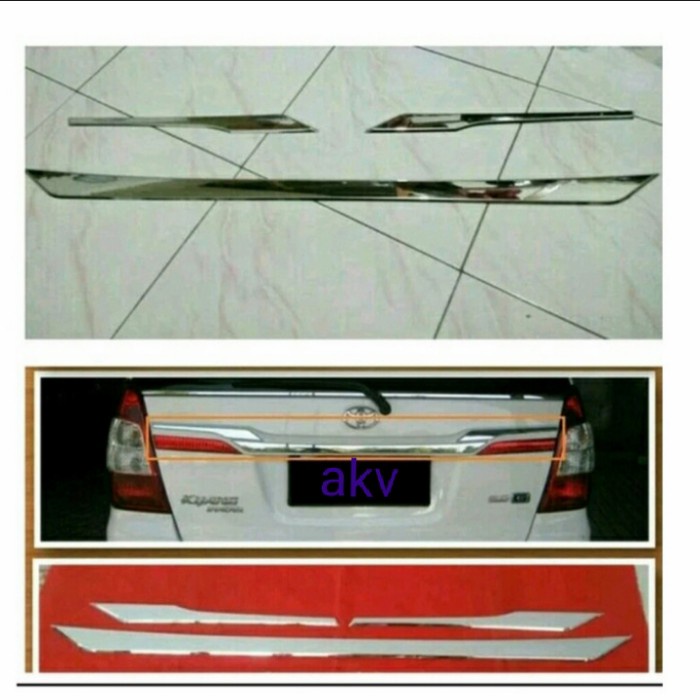 List Trunklid Grand Innova / List Chrome Trunklid Grand Innova Tahun 2014 2015