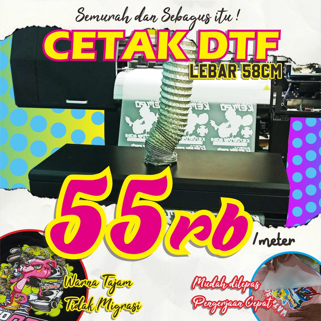 

STIKER PAKAIAN Sablon DTF 100cm up