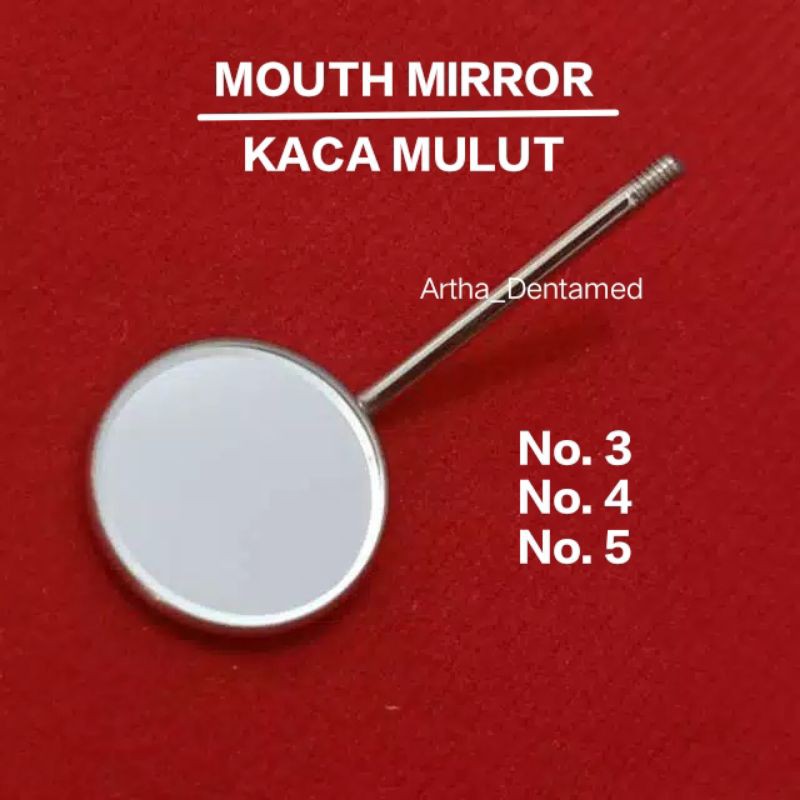 KACA MULUT NO 3, 4 &amp; 5 ( Tanpa gagang)