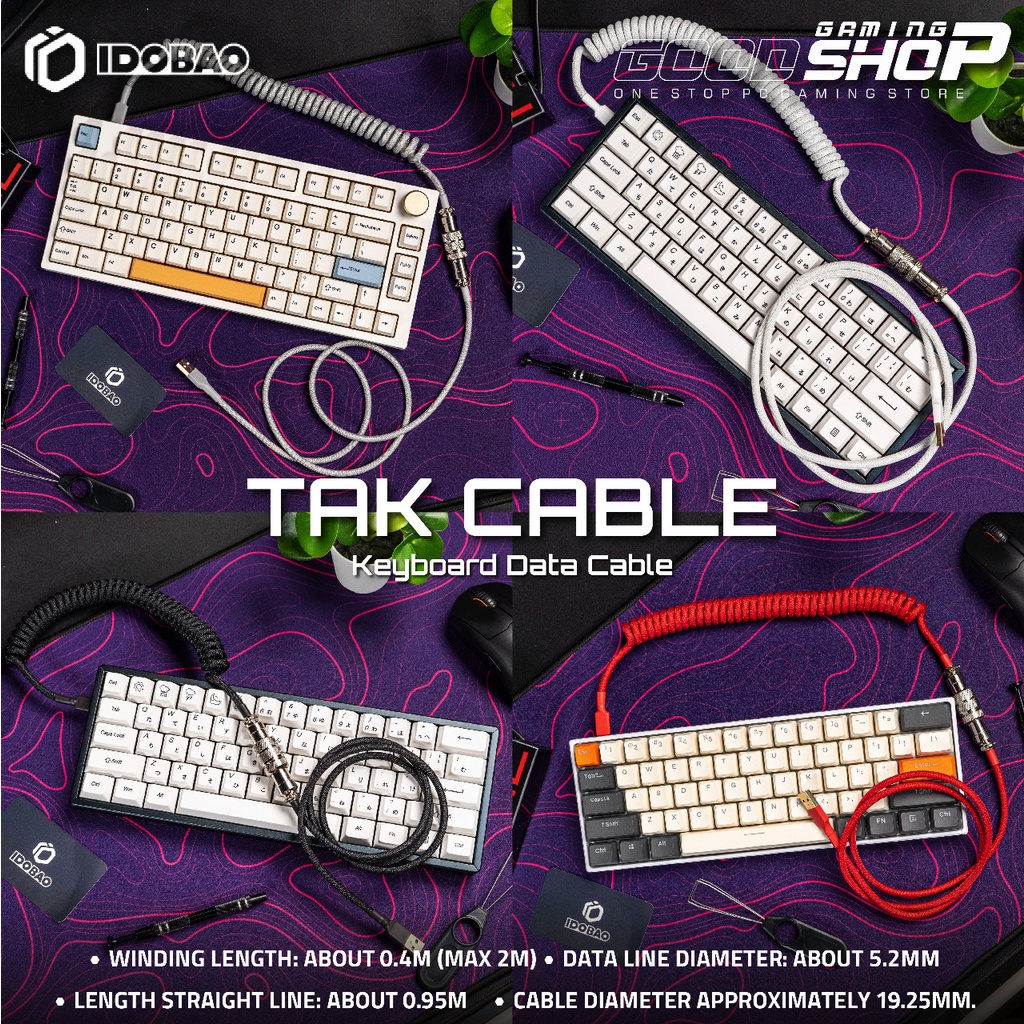 IDOBAO PLUGS AND UNPLUGGS DATA LINES TAK COILED CABLE