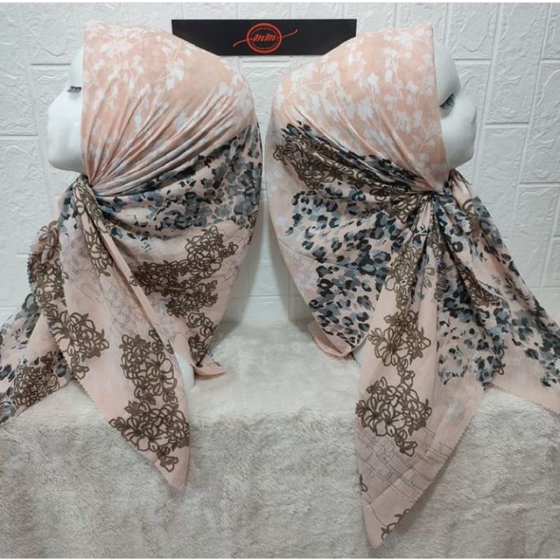 Kerudung Voal/ kerudung hijab motif Deenay kw/ Kerudung hijab polos/ Kerudung hijab bahan halus adem