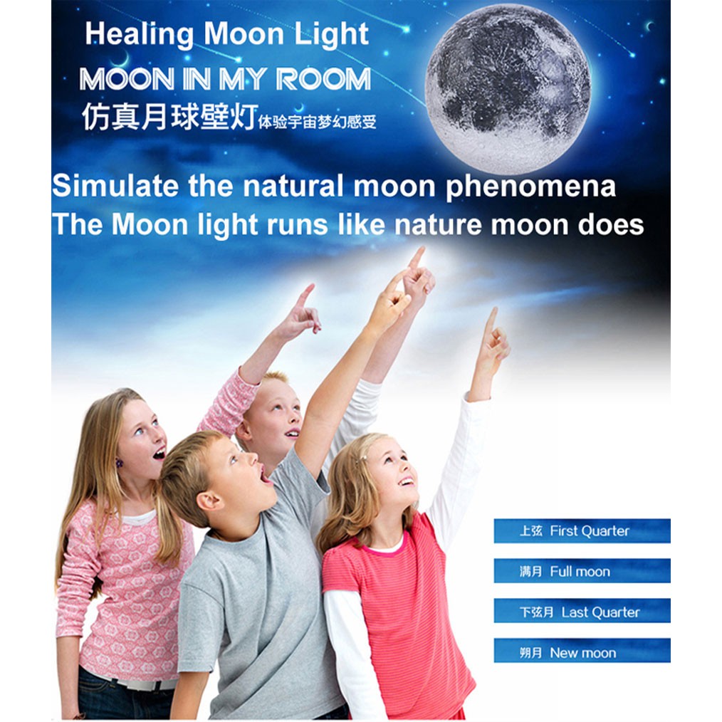 Lampu bulan - healing moon light - lampu tidur