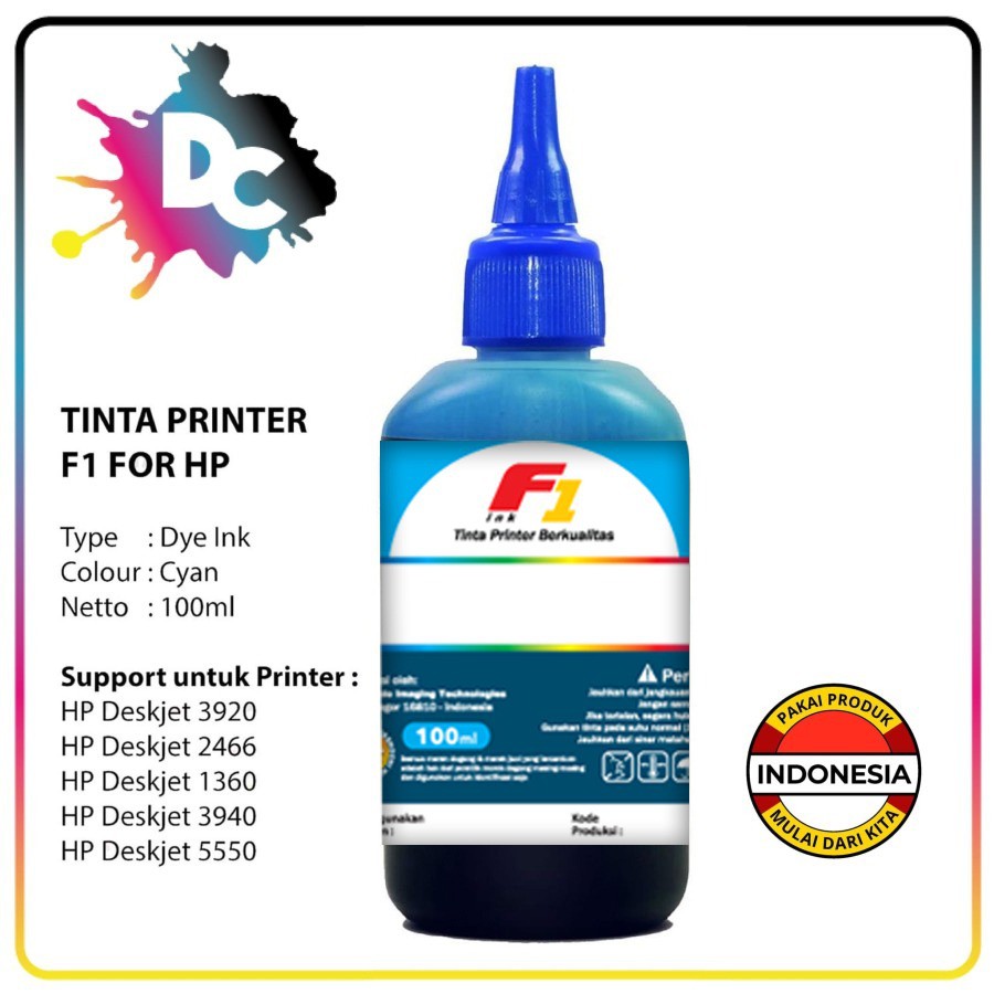 Tinta Refill F1 Ink HP 100ml