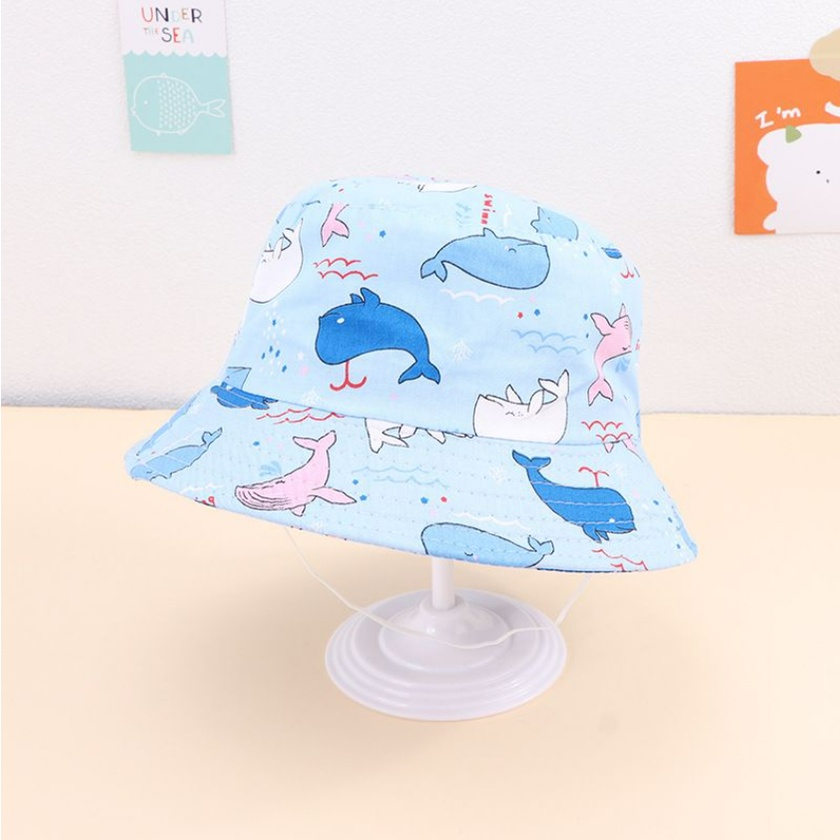 Topi Bucket Anak 1-4 tahun dengan Tali Karet bucket fisherman hat baby CBKS VC