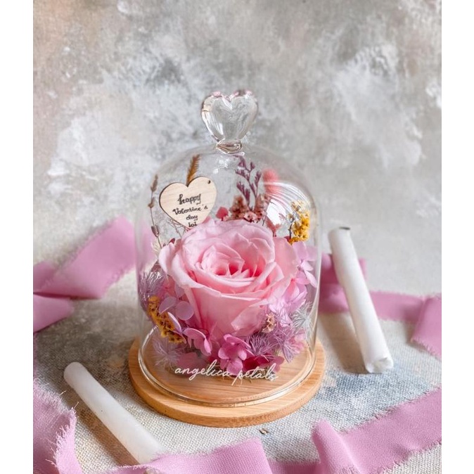 

'AMORE' VALENTINE FLOWER DOME - KADO BUNGA VALS DAY PRESERVED DG654EAFVD