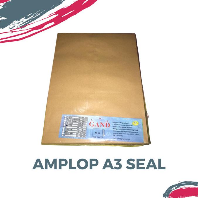 

Gand Amplop Seal Ukuran A3 Isi 100 Bahan 80G