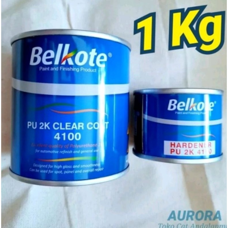 Clear Belkote 4100 Anti Gores Pernis Fernis Vernis Mengkilap Belkot 1Kilo 1LiterClear Belkote 4100 p