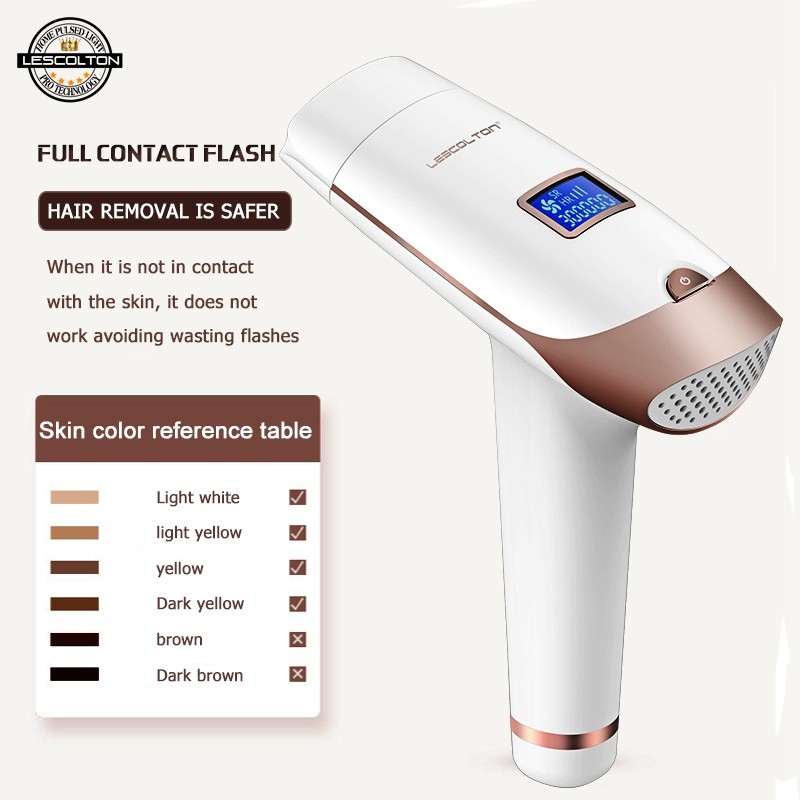 [ Ready Di JKT ] Lescolton 2 in 1 Portable IPL T009i Laser Hair Removal Permanent Bikini Trimmer